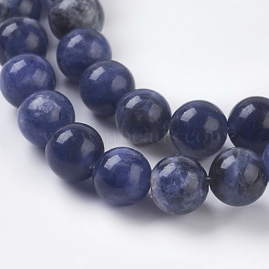 Natural Sodalite Beads Strands(X-G-E110-6mm-3)-3