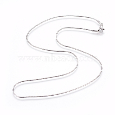 Non-Tarnish 304 Stainless Steel Snake Chain Necklaces(NJEW-L160-010P)-2