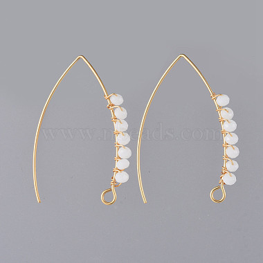 Golden White 304 Stainless Steel Earring Hooks