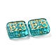 Plating Transparent Acrylic Beads(OACR-A024-02C)-2