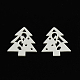 Окрашенные Рождественская елка дерево кабошоны(WOOD-R240-21)-1