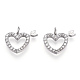 Rhodium Plated 925 Sterling Silver Micro Pave Cubic Zirconia Charms(STER-T004-62P)-2