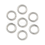 Tarnish Resistant 304 Stainless Steel Open Jump Rings, Saw Cut Round, Stainless Steel Color, 22 Gauge, 4x0.6mm, Inner Diameter: 2.8mm, Hole: 3mm, about 2500pcs/bag(STAS-M008-04B)