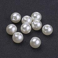 Creamy White Round Chunky Imitation Loose Acrylic Pearl Beads, 8mm, Hole: 1.8~2mm(X-PACR-8D-12)