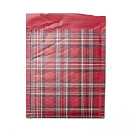Kraft Paper & Plastic Bubble Envelope Bags, Self-adhesive Bag, Christmas Theme, Rectangle, Tartan Pattern, 27.5x21x0.35cm(CARB-D013-02A-01)