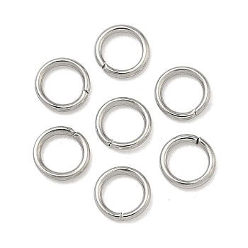 Tarnish Resistant 304 Stainless Steel Open Jump Rings, Saw Cut Round, Stainless Steel Color, 22 Gauge, 4x0.6mm, Inner Diameter: 2.8mm, Hole: 3mm, about 2500pcs/bag