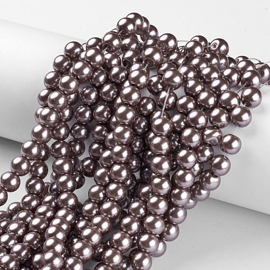 Glass Pearl Beads Strands(HY-8D-B07)-4