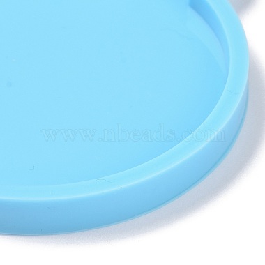 Плоские круглые подвесные силиконовые Молды(DIY-K051-19)-4