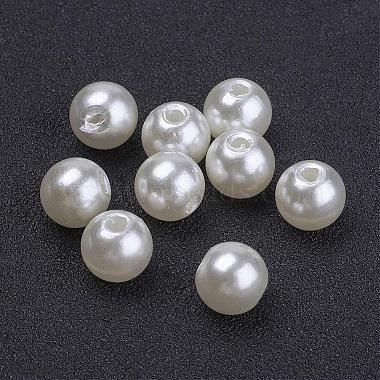 8mm Ivory Round Acrylic Beads