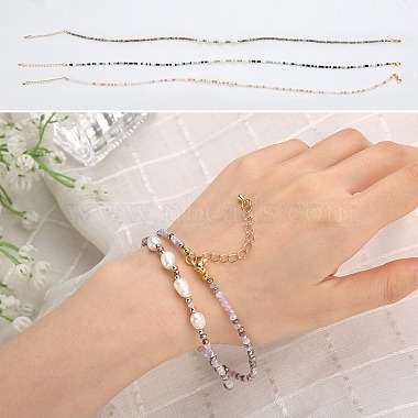 4pcs 4 couleurs ensembles de colliers de perles de verre(NJEW-SZ0001-39)-3