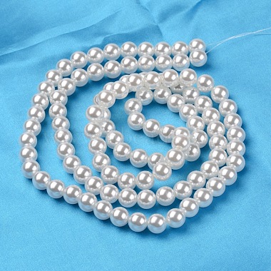 Perles rondes en plastique imitation abs(MACR-S789-6mm-01)-2