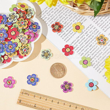 2-Hole Printed Wooden Buttons(WOOD-WH0024-137)-3