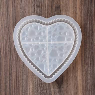 Heart-shaped Tray Food Grade Silicone Molds(DIY-D074-01)-3