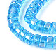 ab色のメッキ透明ガラスビーズストランド(GLAA-T026-3x6mm-T07)-3