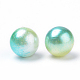 Rainbow Acrylic Imitation Pearl Beads(OACR-R065-10mm-03)-2