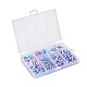 497Pcs 5 Style Rainbow ABS Plastic Imitation Pearl Beads(OACR-YW0001-07C)-4