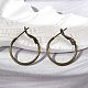 Brass Hoop Earrings(KK-I665-26A-AB)-1
