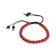 Bracelets de perles de grenat / cornaline naturelles(BJEW-JB04337-02)-1