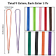 9Pcs 9 Colors Cotton Wax Cord Mask Strap Extender(AJEW-GF0007-11)-2