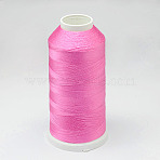 Nylon Braided Thread, Cord For Tassel Making, Hot Pink, 0.3mm, about 1093.61 yards(1000m)/roll(NWIR-D047-26)