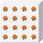 8 Sheets Plastic Waterproof Self-Adhesive Picture Stickers, Round Dot Cartoon Decals for Kid's Art Craft, June Rose, 150x150mm, Sticker: 25mm(DIY-WH0428-078)