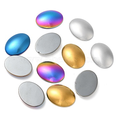 Electroplate Non-Magnetic Synthetic Hematite Cabochons(G-F180-09)-2
