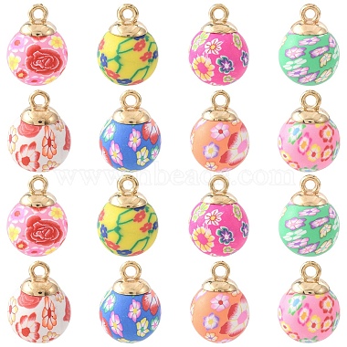 20Pcs Handmade Polymer Clay Pendants(CLAY-YW0002-55)-1