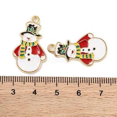 Christmas Theme Rack Plating Alloy Pendants(FIND-M020-04G-07)-3