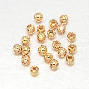 Golden Round Brass Spacer Beads