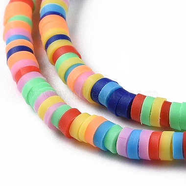 Handmade Polymer Clay Beads Strands(CLAY-R089-3mm-017)-4