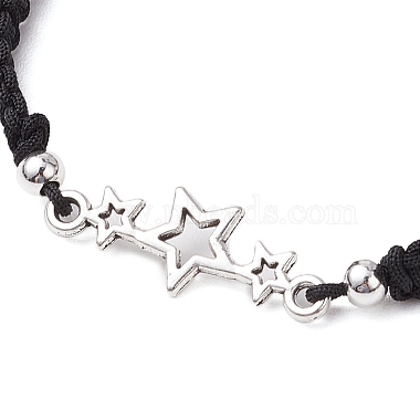 Heart & Star Tibetan Style Alloy Link Bracelets(BJEW-JB101002)-4