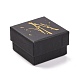 Square Hot Stamping Cardboard Jewelry Packaging Boxes(CON-FS0001-08A)-1