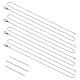 Classic Plain 304 Stainless Steel Mens Womens Cable Chain Necklaces(STAS-UN0017-38P-A)-1