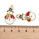 Christmas Theme Rack Plating Alloy Pendants(FIND-M020-04G-07)-3