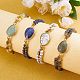 Bracelet de perles tressées en lapis-lazuli naturel(BJEW-SZ0002-54B)-5