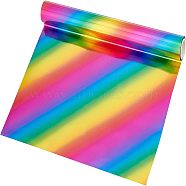 A4 Hot Stamping Foil Paper, Colorful, 19.5x19.5x2.1cm, 5m/roll(DIY-WH0193-02D)