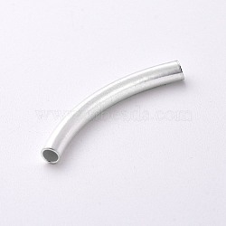 Tube 925 Sterling Silver Beads, Silver, 30x3mm, Hole: 1.8mm(X-STER-O021-03-30x3mm)