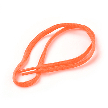 Polyester Cord Shoelace, Coral, 52~54cm, 6mm