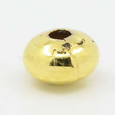 Golden Rondelle Iron Spacer Beads