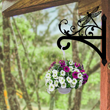 Iron Hanging Plant Hanger Bracket(HJEW-WH0095-013)-4