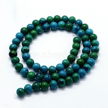 Synthetic Chrysocolla Beads Strands(G-I199-34-10mm)-2