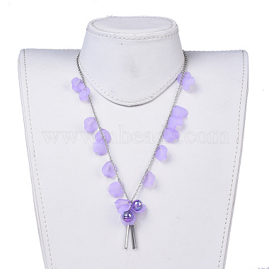 Acrylic Beads Pendant Necklaces(NJEW-JN02416)-4