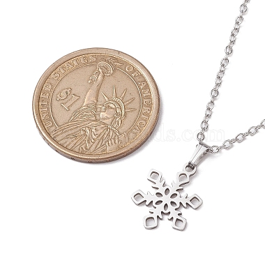 Non-Tarnish 201 Stainless Steel Pendants Necklace(NJEW-JN04863)-2