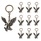 10Pcs Eagle Alloy Keychain(KEYC-DC0001-09)-1