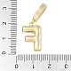 pendentifs en laiton zircon cubique transparent(KK-M289-01F-G)-3