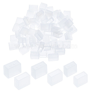 Fingerinspire 240Pcs 3 Style Silicone Water-proof Plug, Led Lamp Accessories, Rectangle, White, 80pcs/style(SIL-FG0002-39)