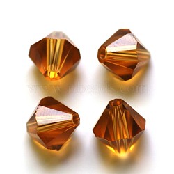 Imitation Austrian Crystal Beads, Grade AAA, Faceted, Bicone, Peru, 8x8mm, Hole: 0.9~1mm(SWAR-F022-8x8mm-203)