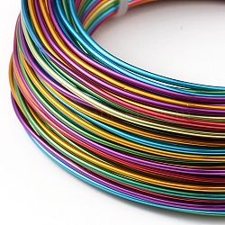 Round Aluminum Wire, Colorful, 1.5mm, about 41.6m/roll(AW-E002-1.5mm-03)