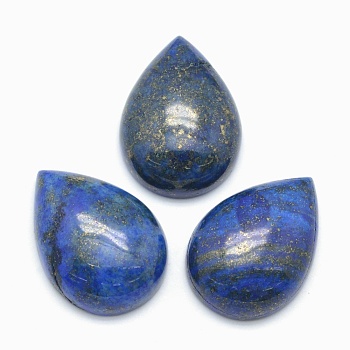 Natural Lapis Lazuli Cabochons, Teardrop, Dyed, 25x18x7mm
