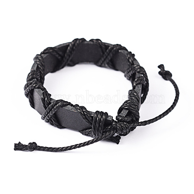 Adjustable Leather Cord Bracelets(BJEW-L578-01)-3